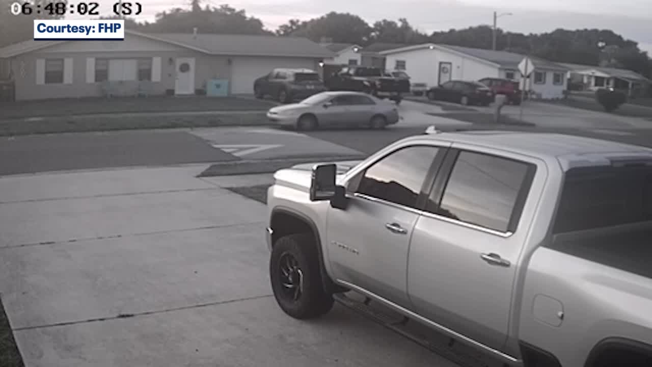 VIDEO: Woman walking struck by vehicle in Cocoa