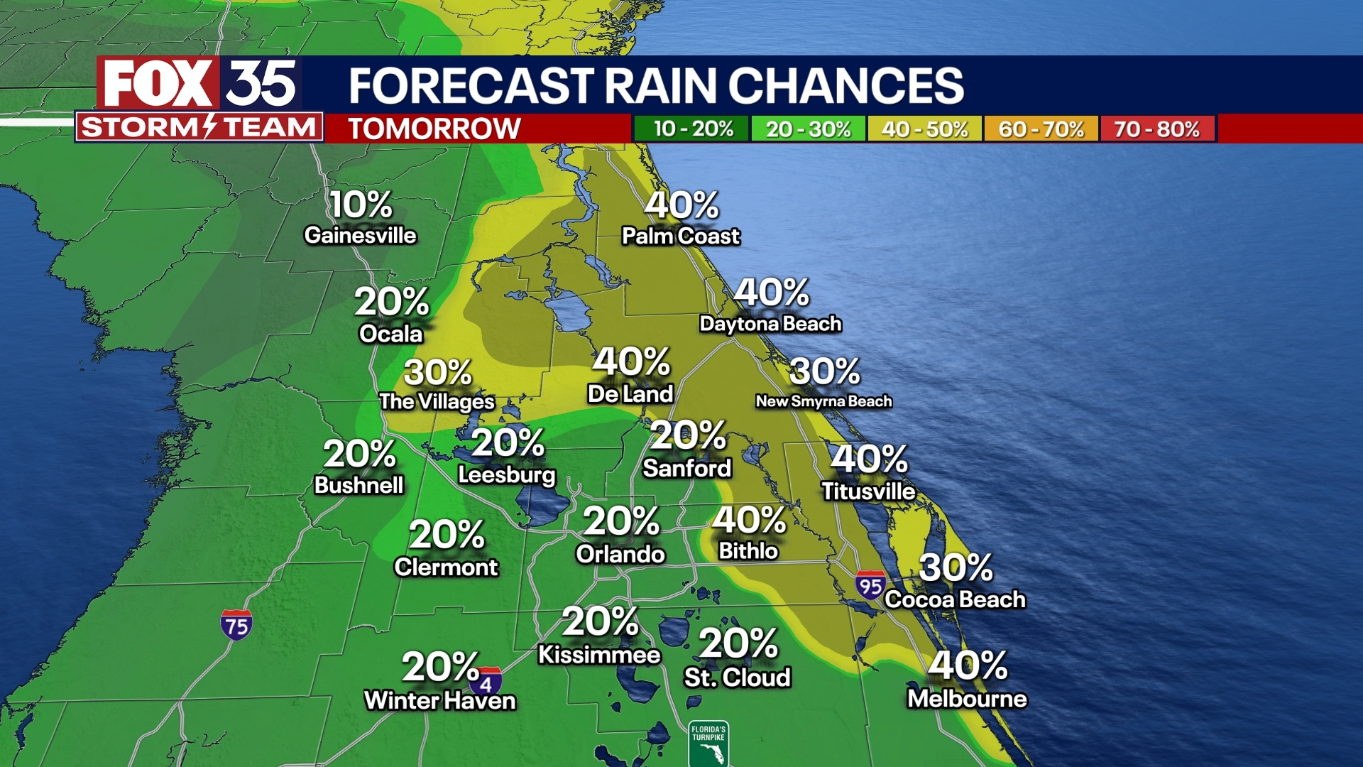 Orlando Weather Forecast PM: July 11, 2025