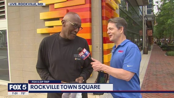 FOX 5 Zip Trip Rockville: Tucker hanging out!