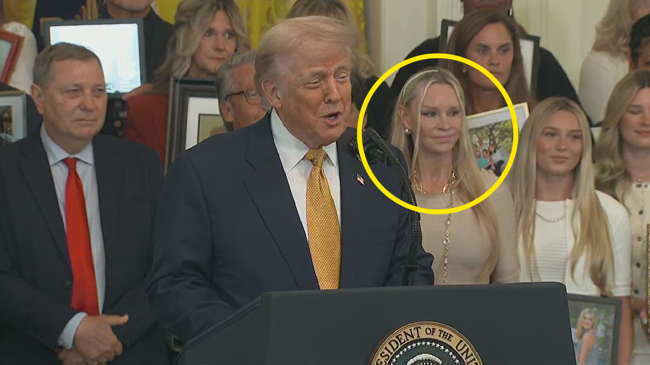 'Queen of Versailles' appears with President Trump