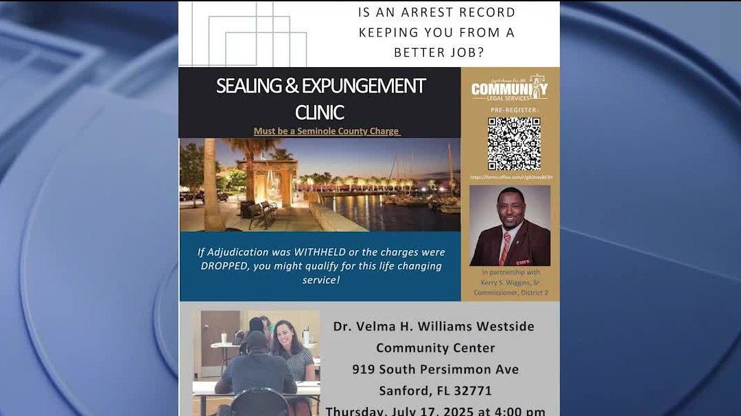 Sanford sealing and expungement clinic