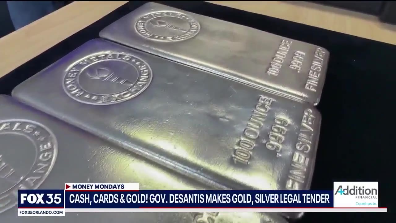 DeSantis makes gold, silver legal tender in Florida