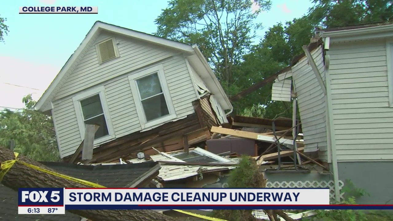Storm damage cleanup underway | FOX 5 DC