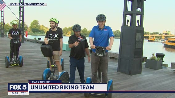 FOX 5 Zip Trip The Wharf: Tucker showing off on his Segway!