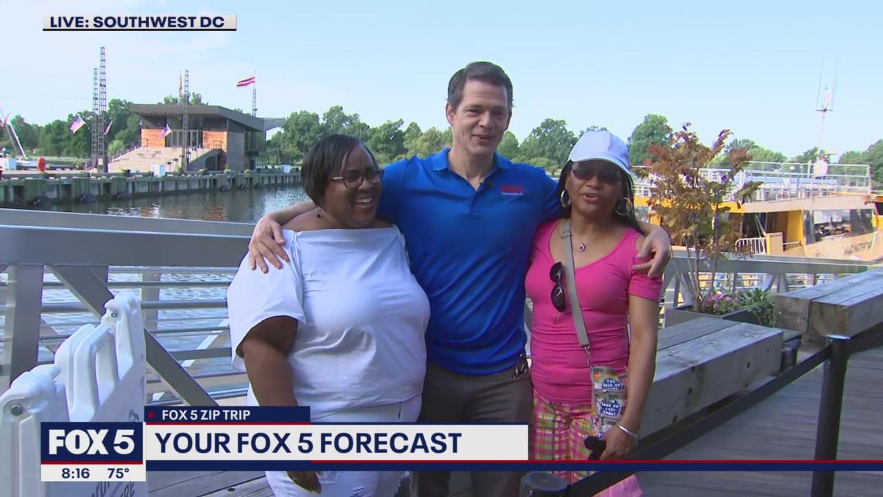 FOX 5 Zip Trip The Wharf: Tucker making friends!