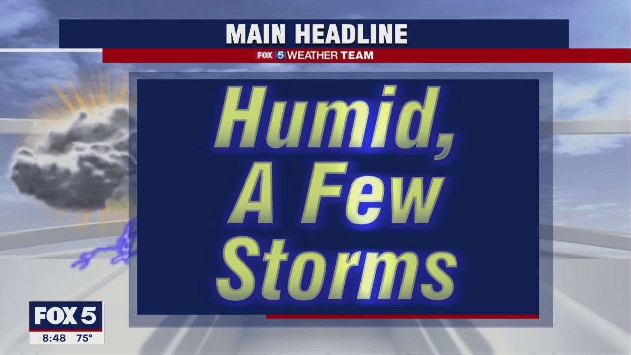 FOX 5 Weather forecast for Saturday, July 16