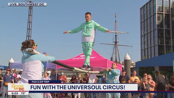 FOX 5 Zip Trip The Wharf: Fun with Universoul Circus!