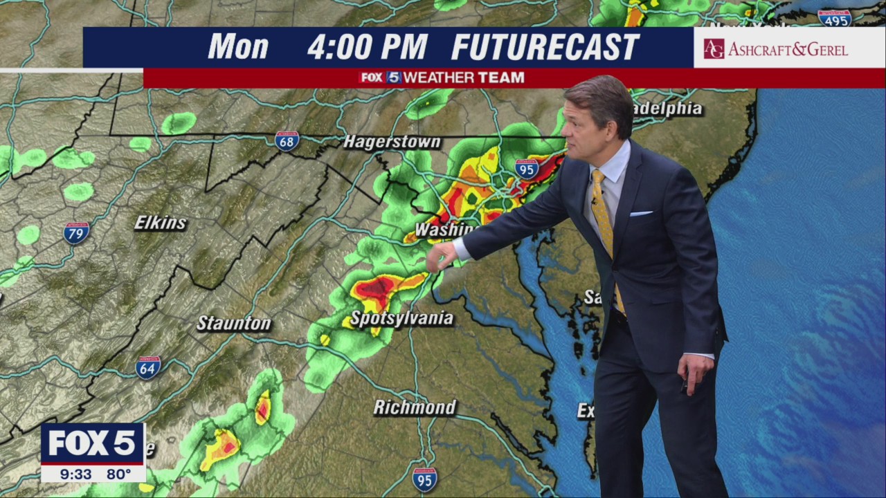 FOX 5 Weather forecast for Monday, July 18