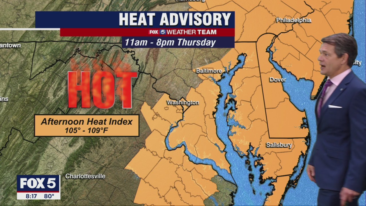 FOX 5 Weather forecast for Thursday, July 21