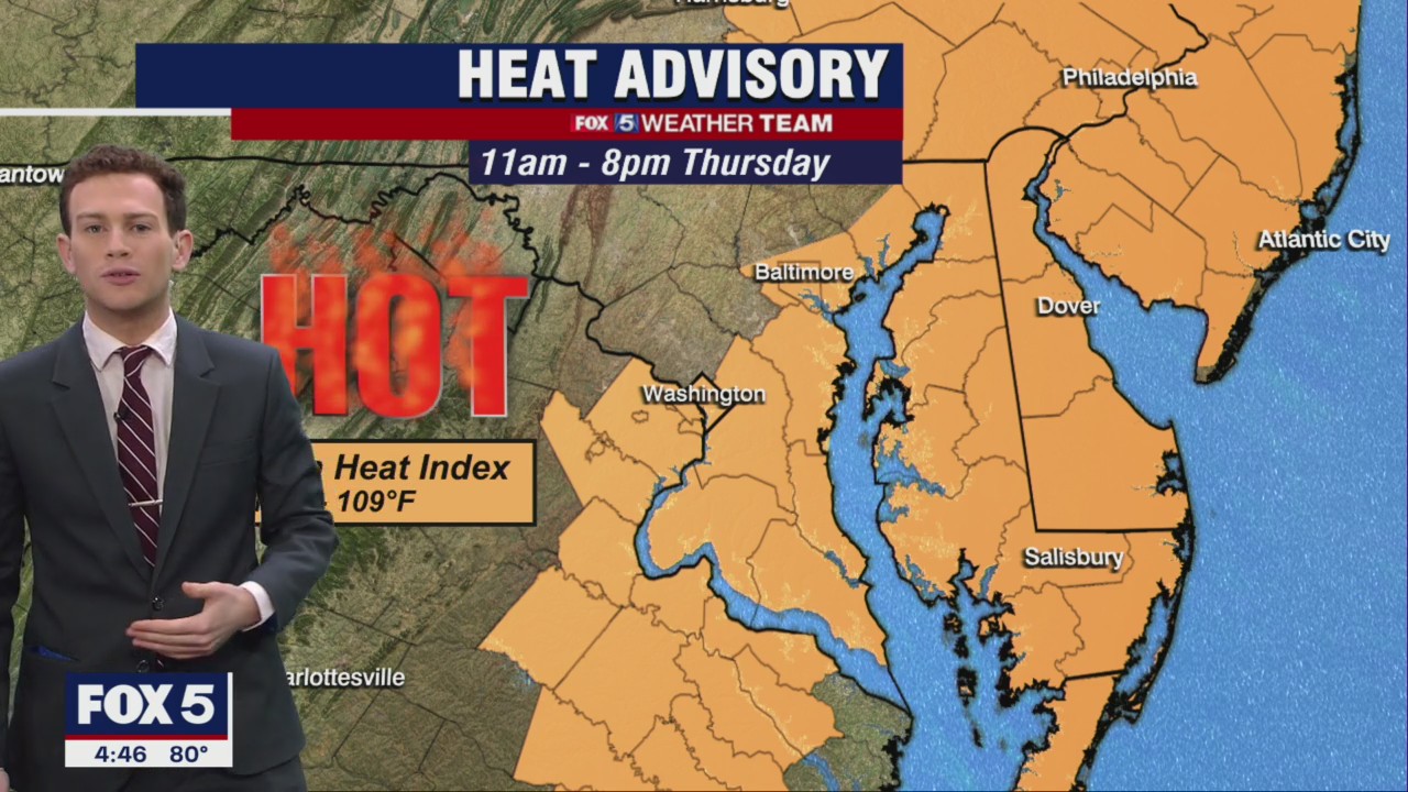 FOX 5 Weather forecast for Thursday, July 21