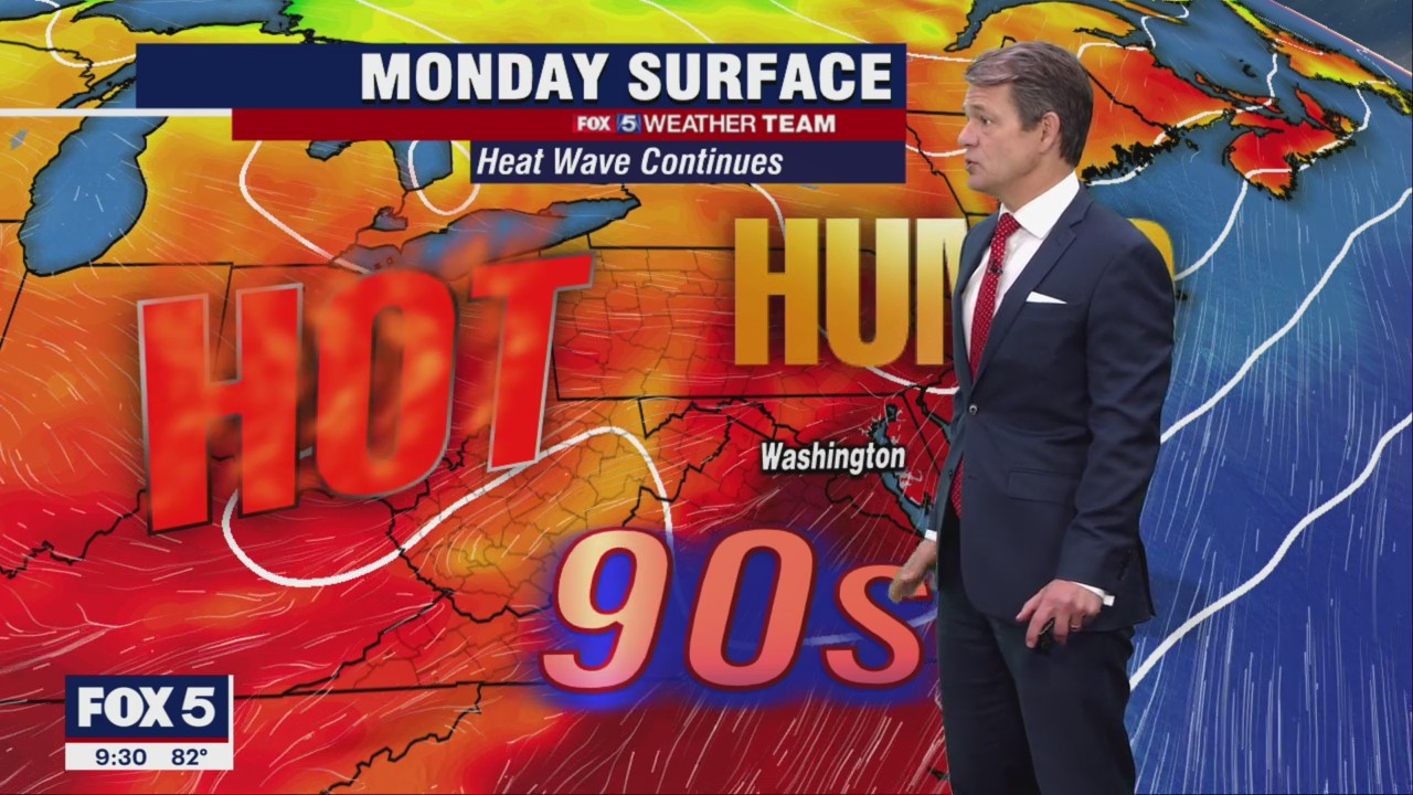 FOX 5 Weather forecast for Monday, July 25