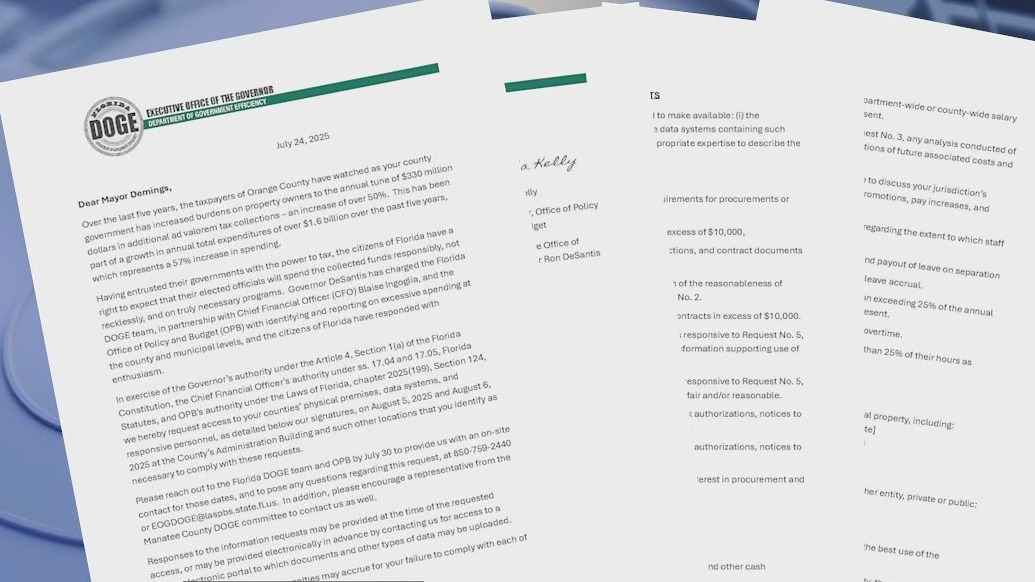 Florida DOGE to audit Orange County, alleging excessive taxes