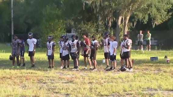 Seminole High football team beats heat during practice