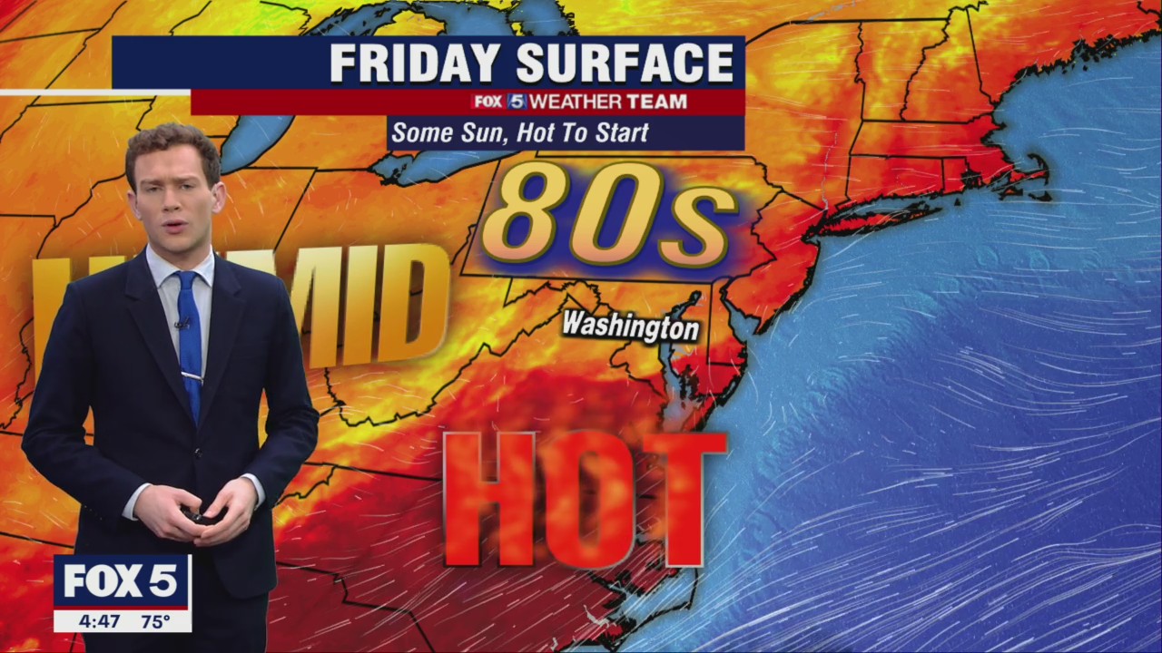 FOX 5 Weather forecast for Friday, July 29