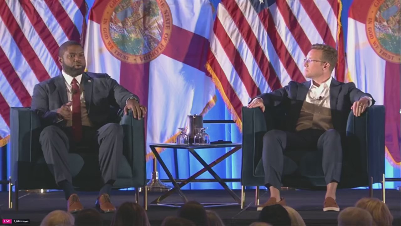 Florida gov. candidate Byron Donalds speaks on 'Alligator Alcatraz'