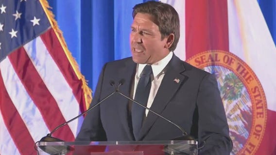 DeSantis clashes with protestors at Florida Freedom Forum