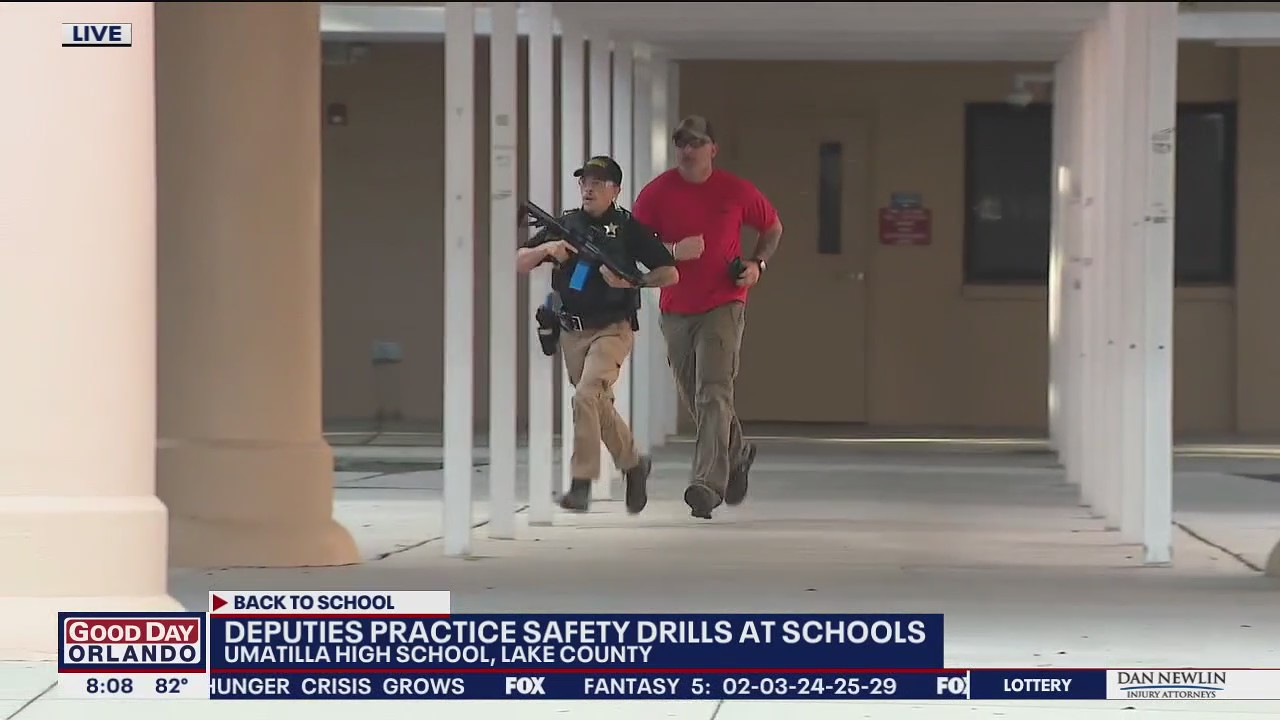 Lake County deputies practice safety drill at schools | FOX 35 Orlando