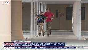 Lake County deputies practice safety drill at schools