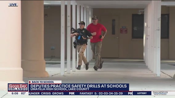 Lake County deputies practice safety drill at schools