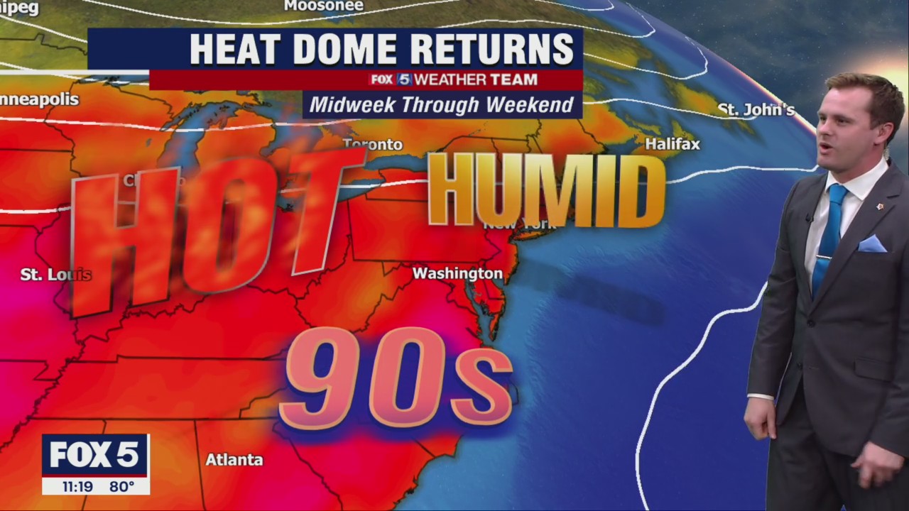 FOX 5 Weather forecast for Tuesday, August 2