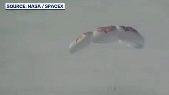 Crew-10 splashes down after 5 months on ISS
