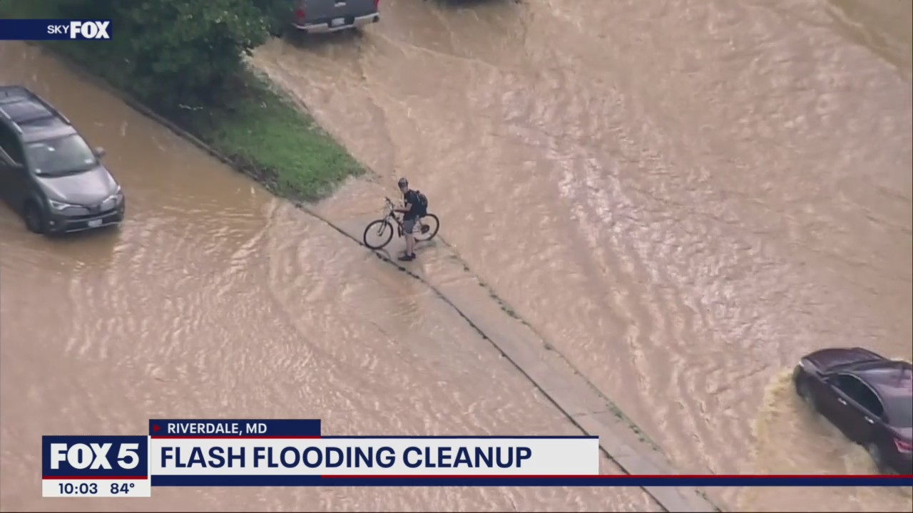 Flash flooding cleanup | FOX 5 DC