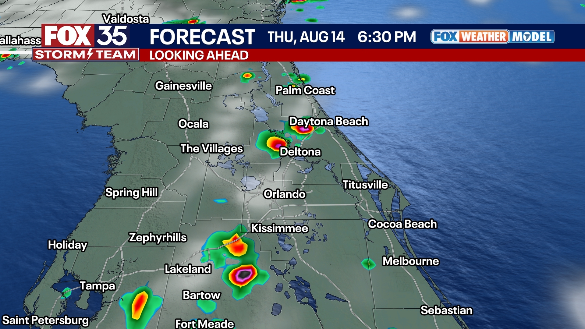 Orlando Weather Forecast PM: August 13, 2025