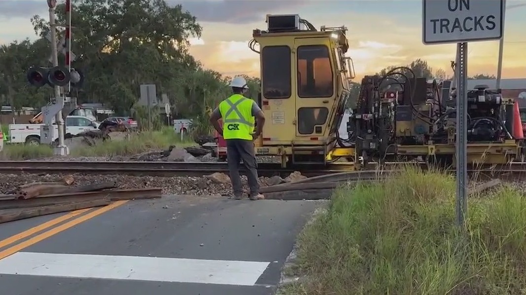 Railroad upgrades temporarily cut off part of Intercession City