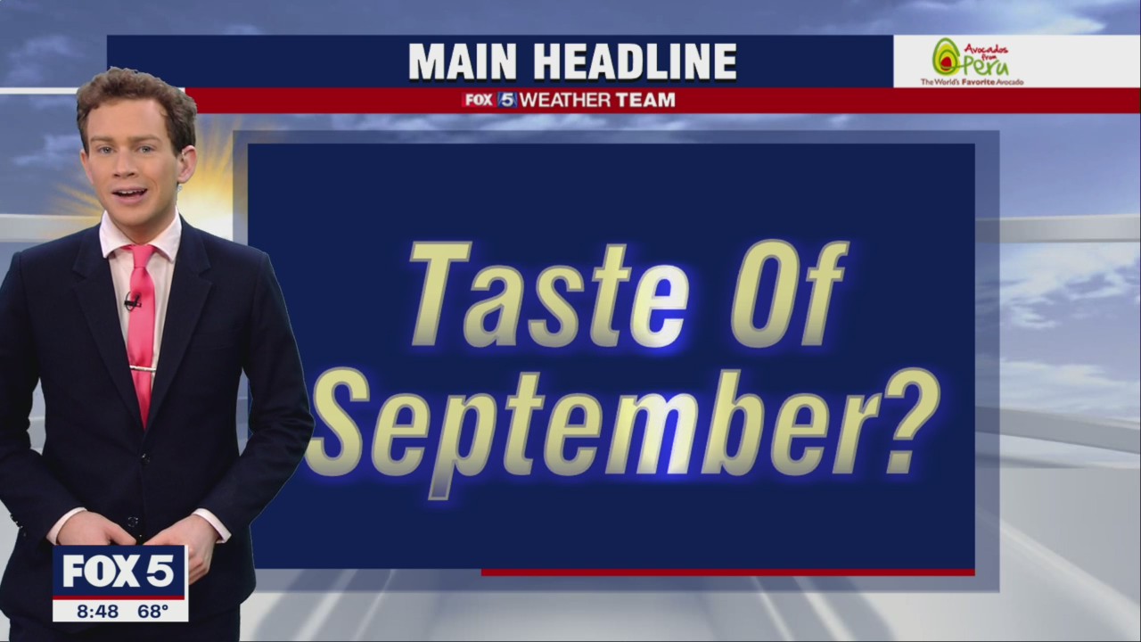 FOX 5 Weather forecast for Saturday, August 13