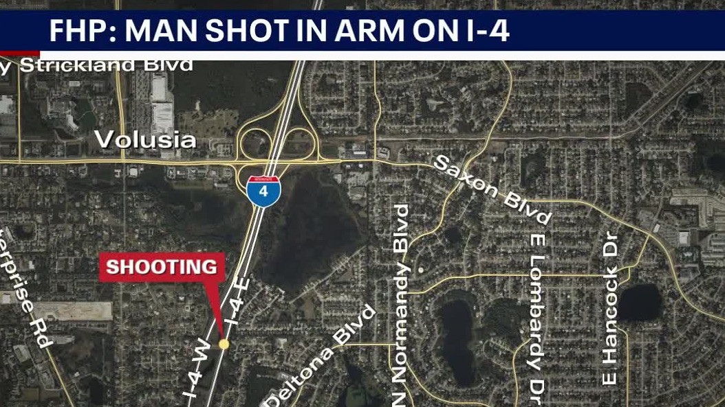 Man shot in arm while driving on I-4 in Deltona | FOX 35 Orlando