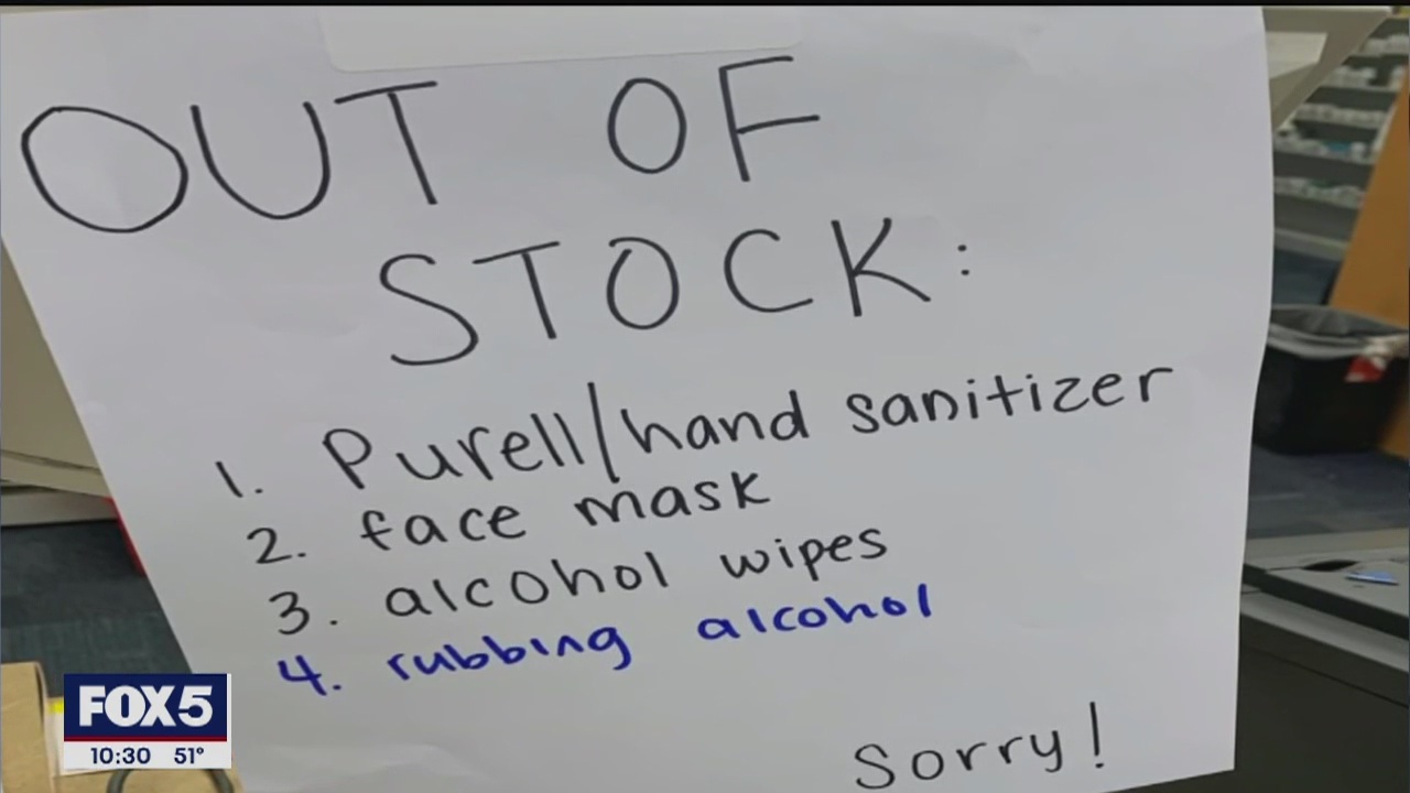Stores running low on masks, hand sanitizer warned about price gouging