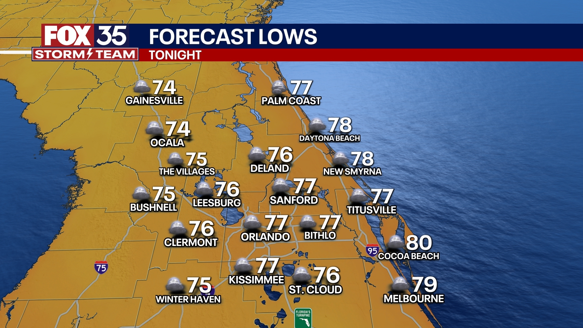 Orlando Weather Forecast PM: August 19, 2025