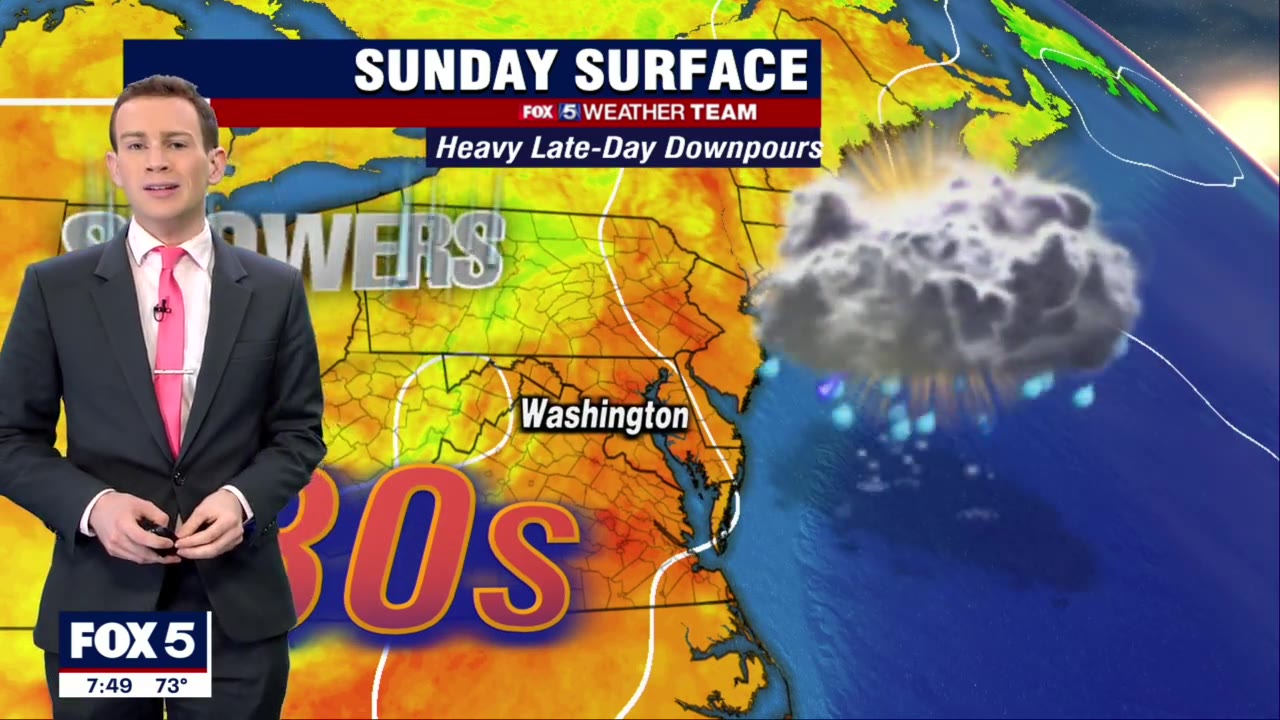 FOX 5 Weather forecast for Sunday, August 21