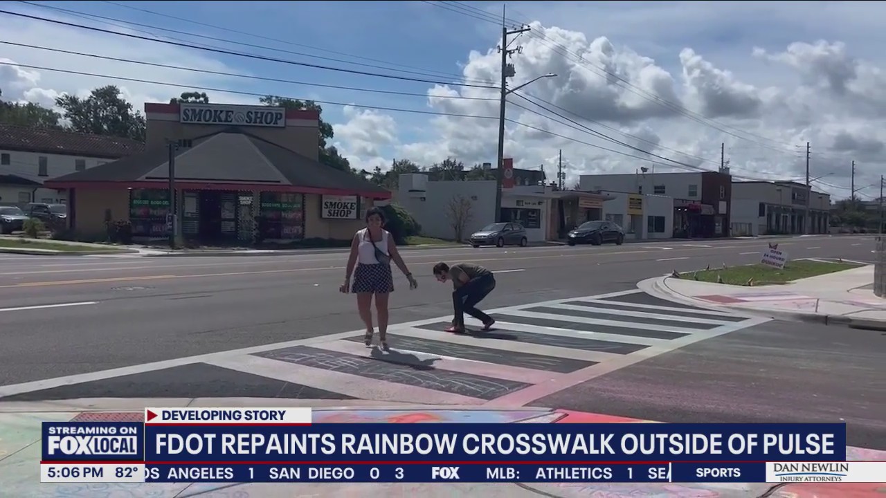 Orlando Pulse crosswalk painted black overnight - again