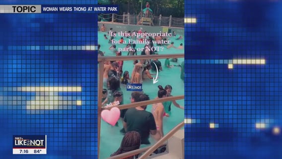 LIKE IT OR NOT: Woman wears thong at water park