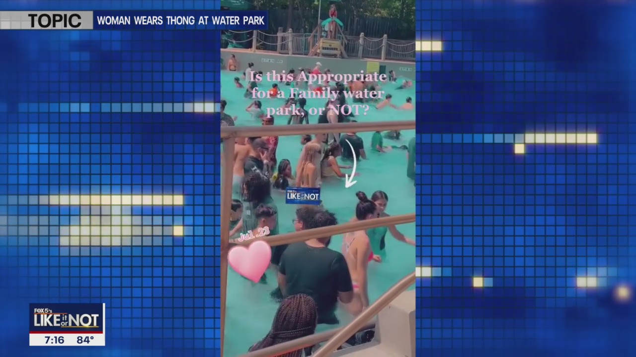 LIKE IT OR NOT: Woman wears thong at water park