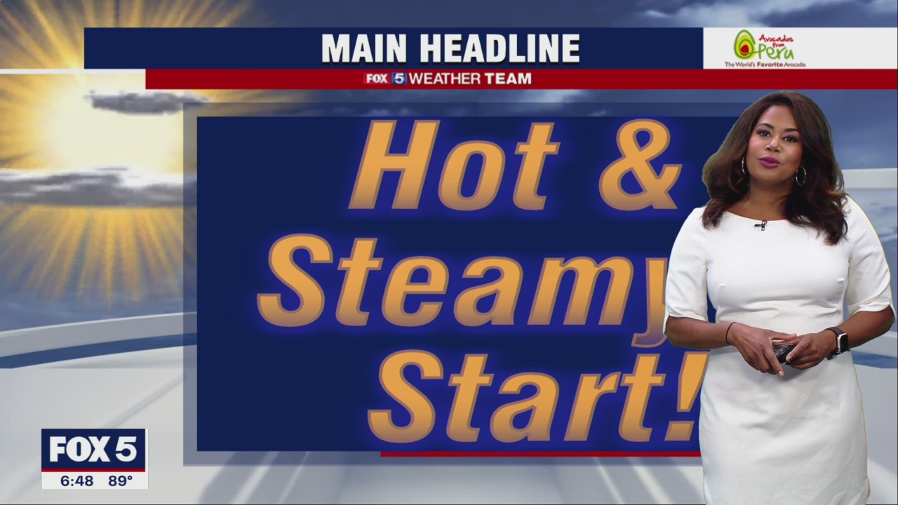 FOX 5 Weather forecast for Sunday, August 28