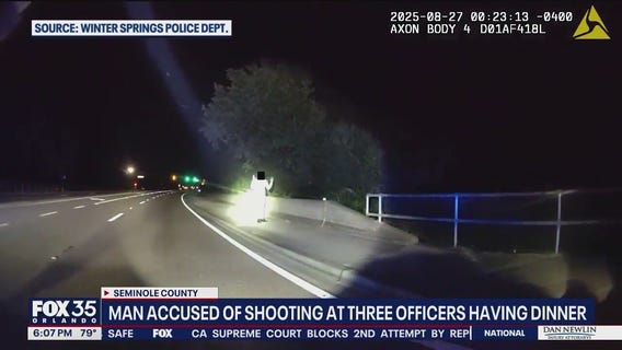Man accused of shooting at 3 Winter Springs officers