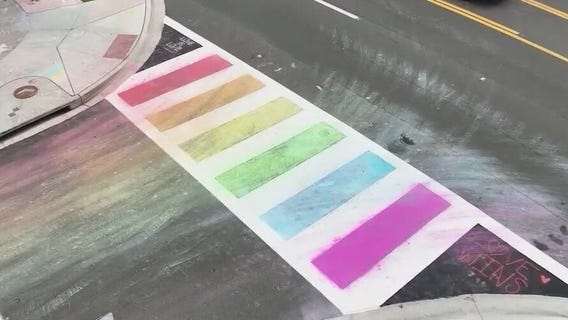 3 arrested for coloring in crosswalk outside Pulse, expected in court