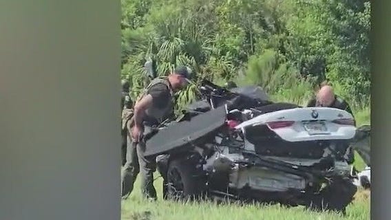 2 hurt after alleged speeder slams stolen vehicle into pole on Interstate 4 near Sanford: FHP