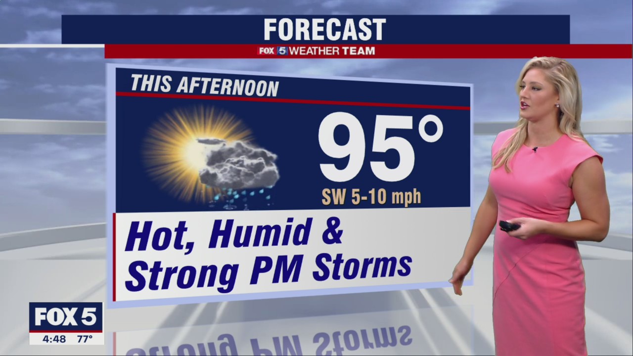 FOX 5 Weather forecast for Tuesday, August 30
