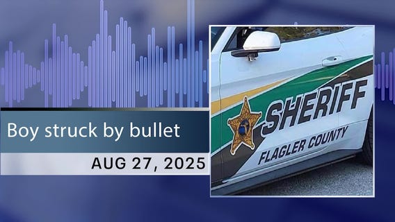 911 call: Flagler County boy grazed by stray bullet
