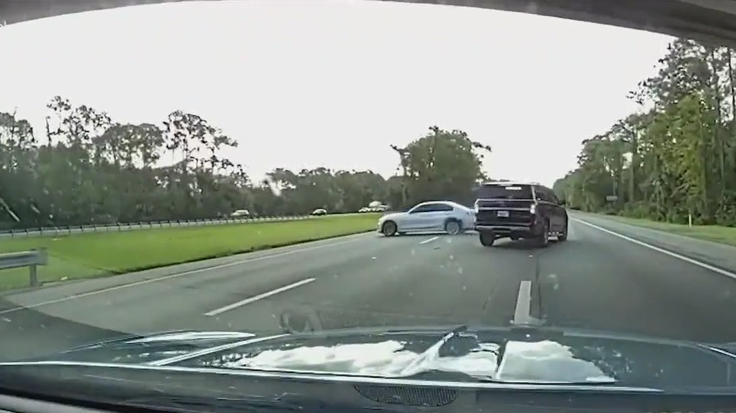 Florida sheriff uses PIT maneuver to end chase on I-95 | FOX 35 Orlando
