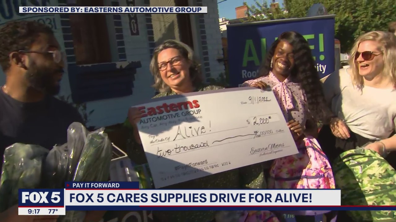 PAY IT FORWARD: Supplies drive for Alive!