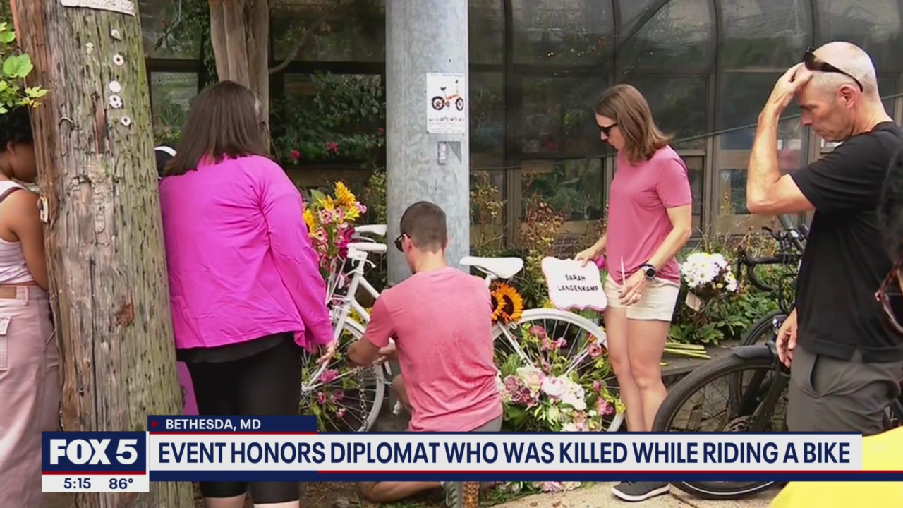 Bethesda woman honored who was killed in tragic bicycle crash