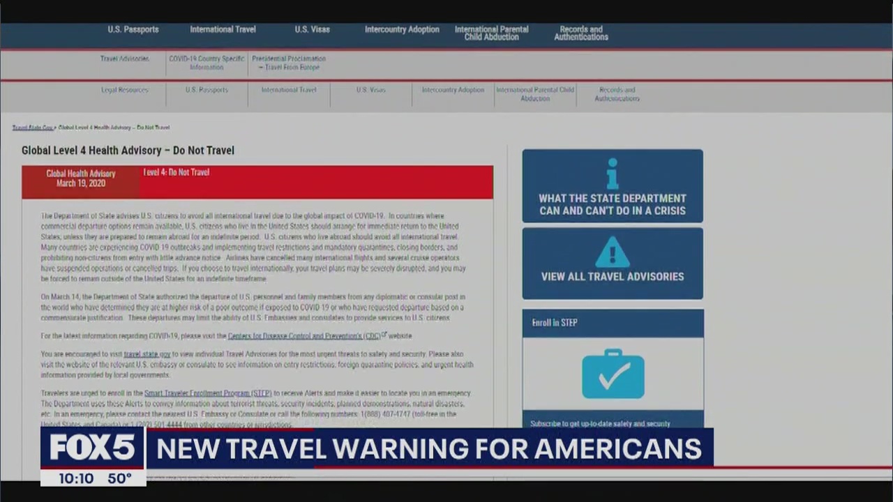 Thousands of Americans stranded overseas by travel bans and border closures