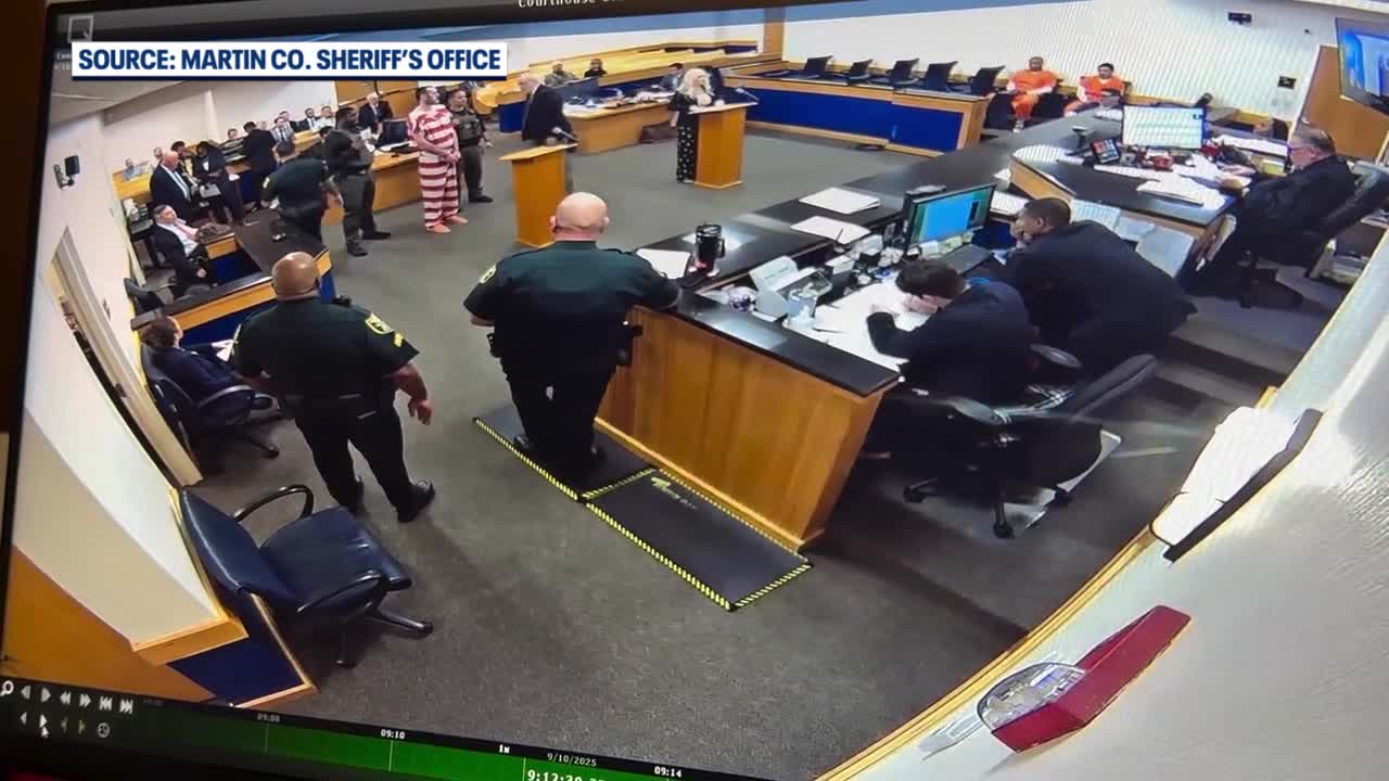 Martin County courtroom erupts in chaos