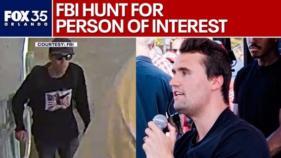 FBI search for Charlie Kirk shooting person of interest