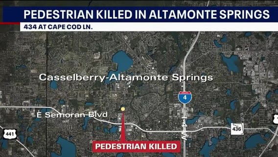 Pedestrian killed in Altamonte Springs crash
