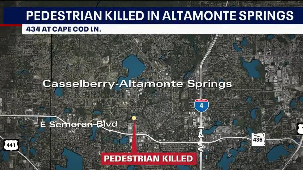 Pedestrian killed in Altamonte Springs crash